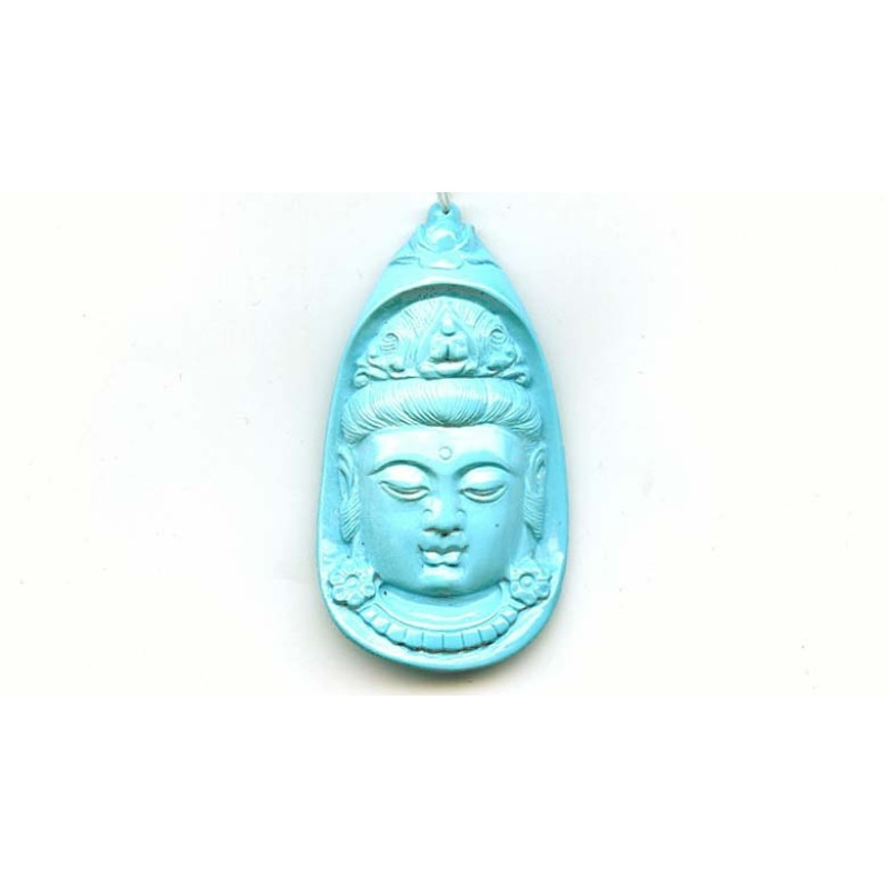 Sleeping Beauty Turquoise 52x30 Pendant